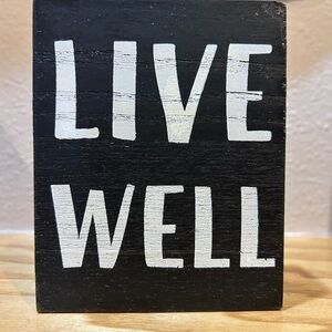 5/$20 Wall Sign Black and White Inspirational